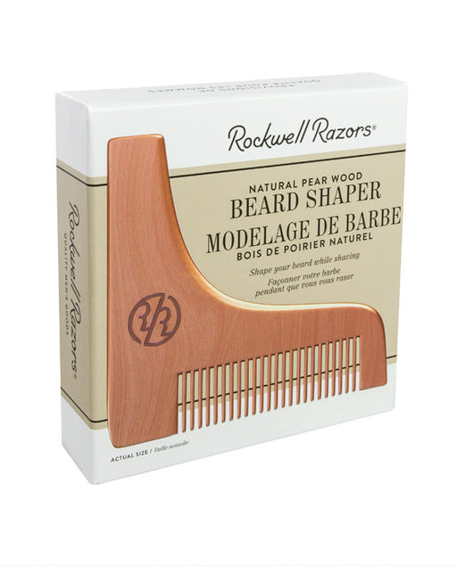 Rockwell Razors Natural Pear Wood Beard Shaper