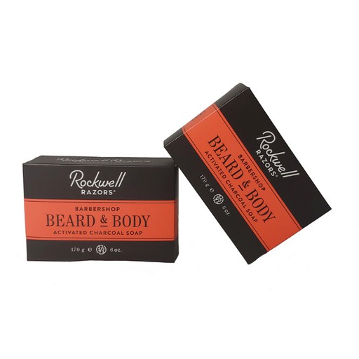 Rockwell Razors Beard & Body Activated Charcoal Soap (Case Pack of 4)