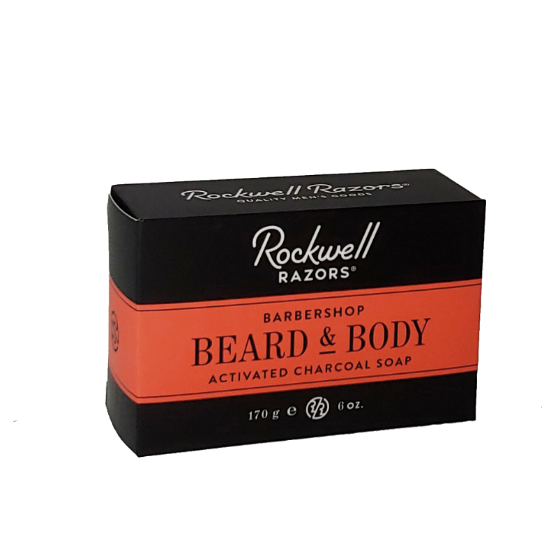 Savon au charbon actif pour la barbe et le corps Rockwell Razors (170 g / 6 oz)