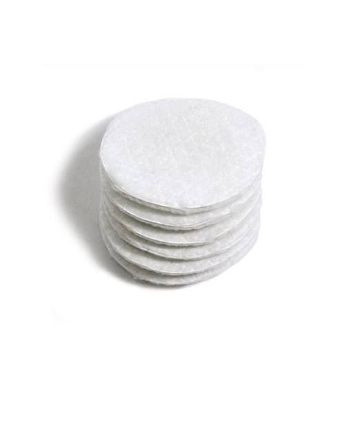 Ronds de coton 2,25 po, blanc, non gaufrés, 80/sac