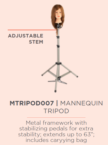 Metal framework Tripod with stabilizing pedals for extra stability extends 63" carry bag included