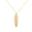 MD  Clipper Necklace Gold