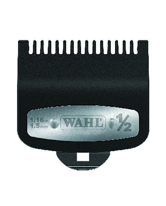 WAHL-101505 Guide de coupe Wahl Professional Premium avec clip sécurisé en métal : #1/2", 1", 1 1/2"
