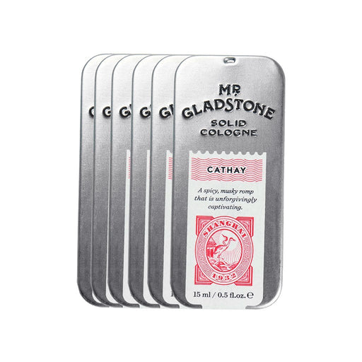 M. Gladstone Cathay Solid Cologne - Parfum fin rappelant Shanghai de 1932 (boîte de 6)