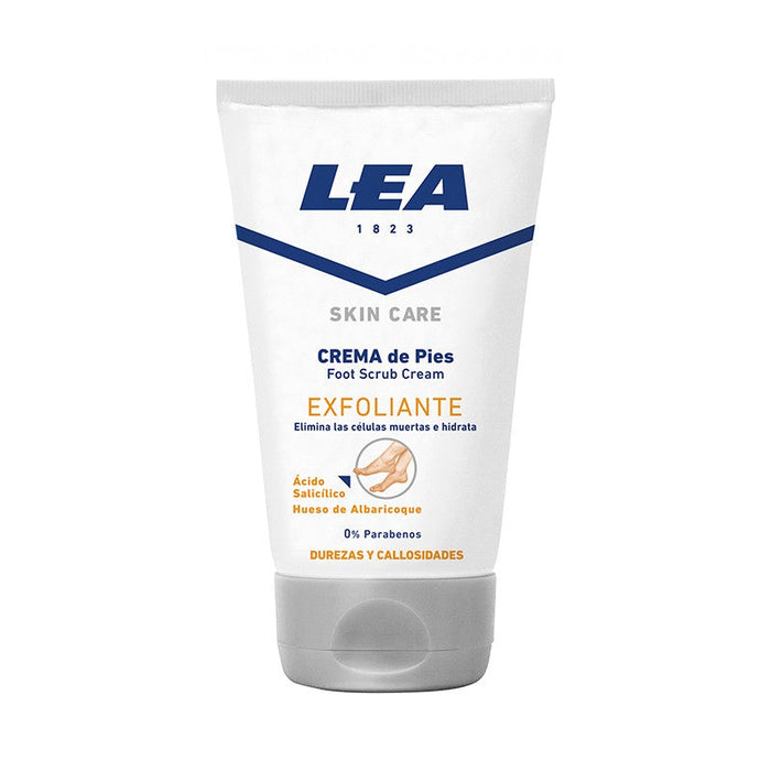 Lea Skin Care Crème exfoliante pour les pieds à l'acide salicylique et à la poudre de noyau d'abricot (125 ml) 