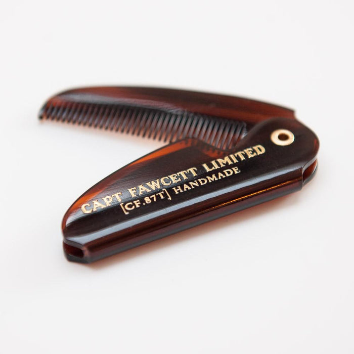 Captain Fawcett's Wax & Moustache Comb Gift Set(Big Peat)
