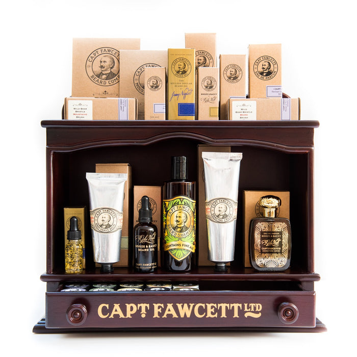 Captain Fawcett Wooden Display Cabinet